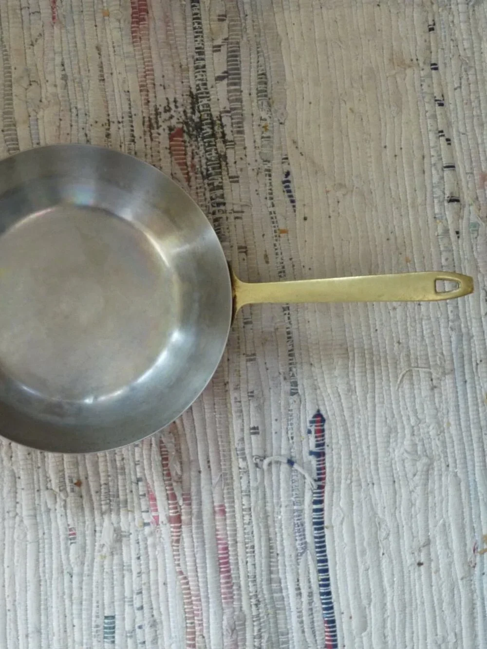 Vintage Paul Revere copper omlet frying pan brass 8 1/2